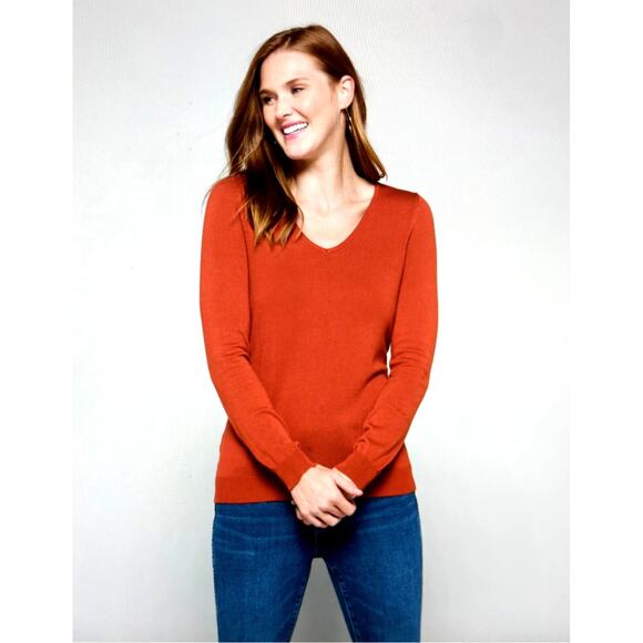 Love Ellie Mia Back Detail Sweater - Burnt Orange - size L - Picture 5 of 10
